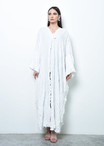 Crinkled Cotton Abaya