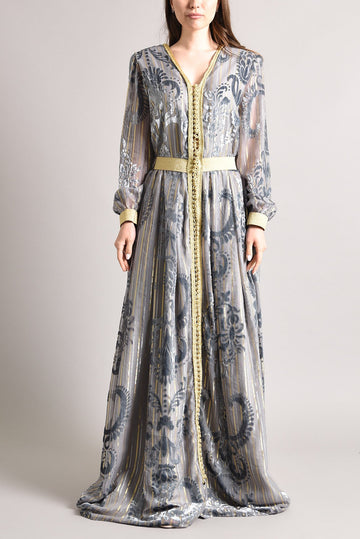 Chiffon Satin Kaftan