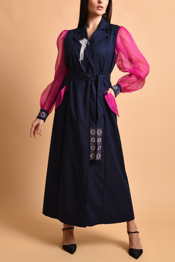 Crepe Organza Kaftan
