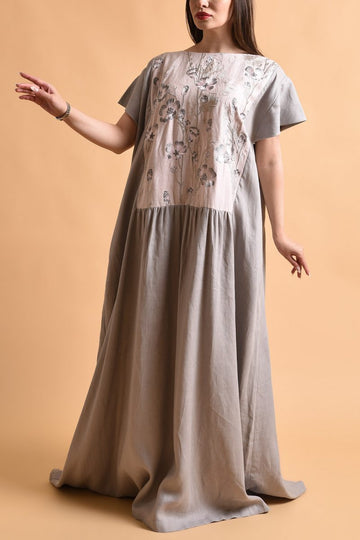 Embroidery Linen KAFTAN