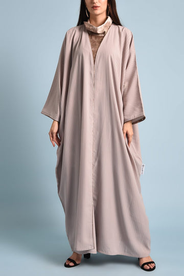 طقم عباية كريب حرير