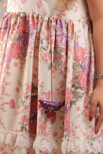 Floral Dress with Laces