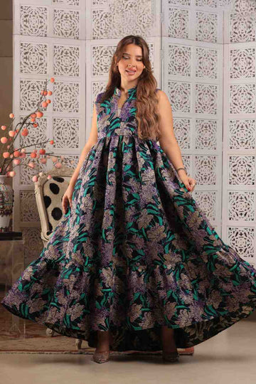 Brocade Long Dress