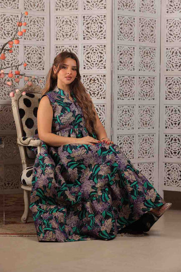 Brocade Long Dress