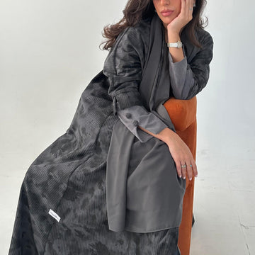 LINEN VELVET ABAYA
