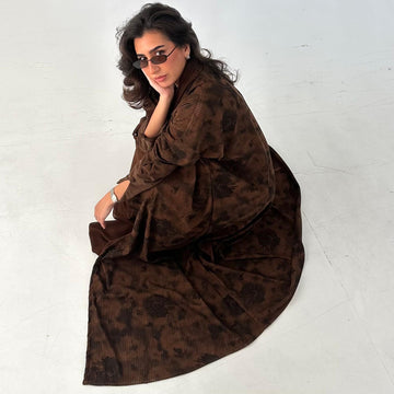 LINEN VELVET ABAYA