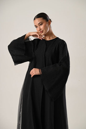 SOFT TULLE  ABAYA