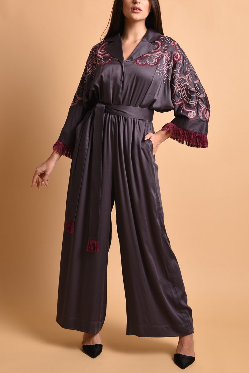 Embroidery Cotton Jumpsuit